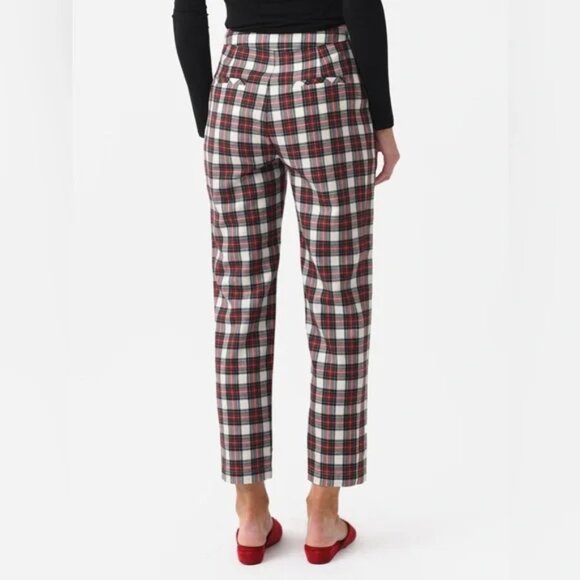 NWT Anthropologie Hunter Bell Women's Melina Pant 100% Virgin Wool Plaid l Size - Picture 6 of 9